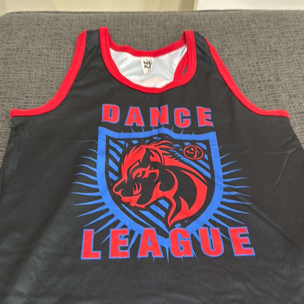Zumba Fitness Black and Red Tank Top